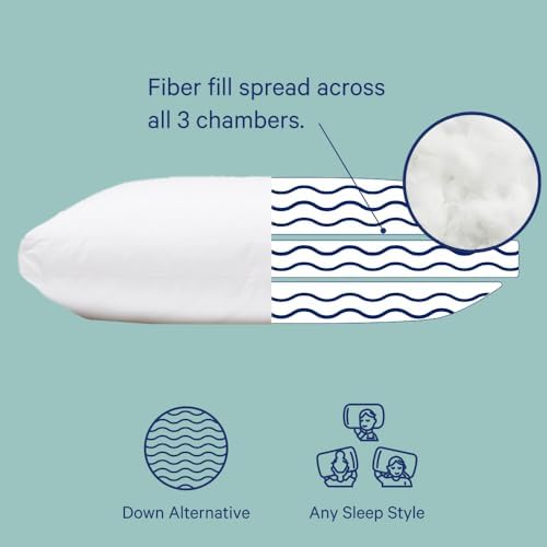 Casper Sleep Essential Pillow 2-Pack – King Down-Alternative Bed Pillow - Image 2