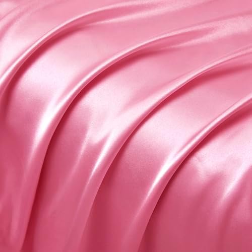 Peach RedSatin Ruffled Pillow Cases - Image 7