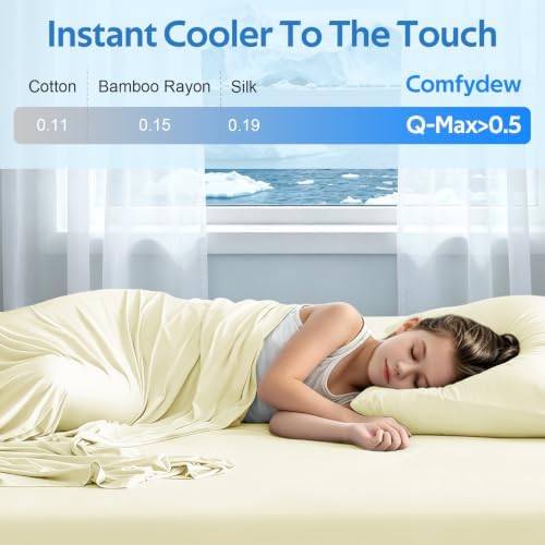 Cooling Sheet Queen Size Set 3 Pieces, Double-Sided Cooling Bed Sheets - Image 4
