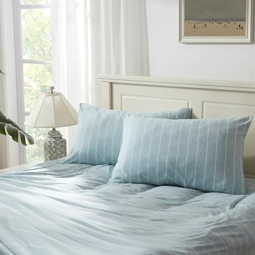 H HOUSEHOLD 100% Jersey Knit Cotton King Size Pillowcases Set of 2, Super Soft by HHOUSEHOLD