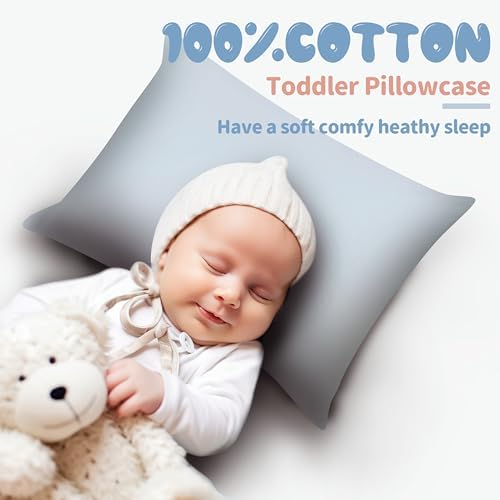 100% Egyptian Cotton Toddler Pillowcases Set of 2 - Image 2