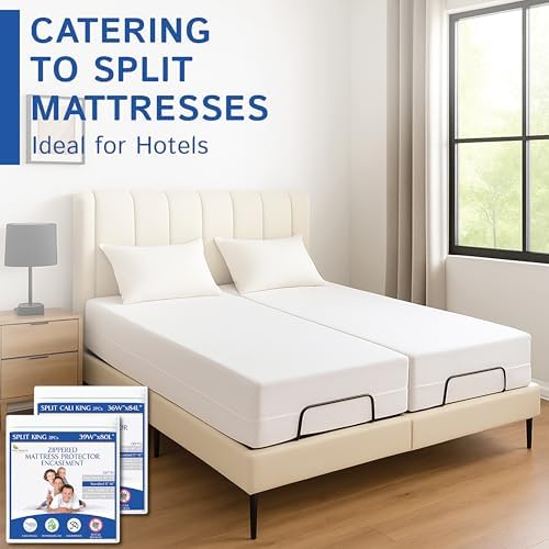 Split Cali King Mattress Encasement 36" x 84" - Image 7