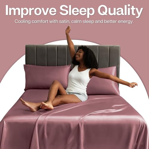 MR&HM Satin Pillowcase 2 Pack, Queen Size 20"x30", Rose Taupe - Image 4