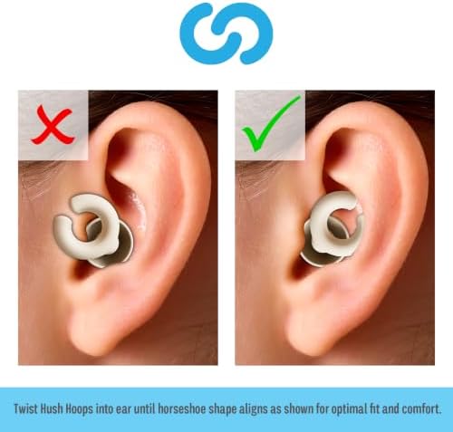 Hush Hoops Reusable Noise Reducing Ear Plugs, NRR 17, 1 Pair - Image 2