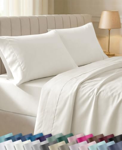 California Design Den Soft 100% Cotton Sateen King Sheet Set by CaliforniaDesignDen