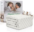 Organic Cotton Blend Mattress Protector Waterproof 72"x84" Grey by Unknown