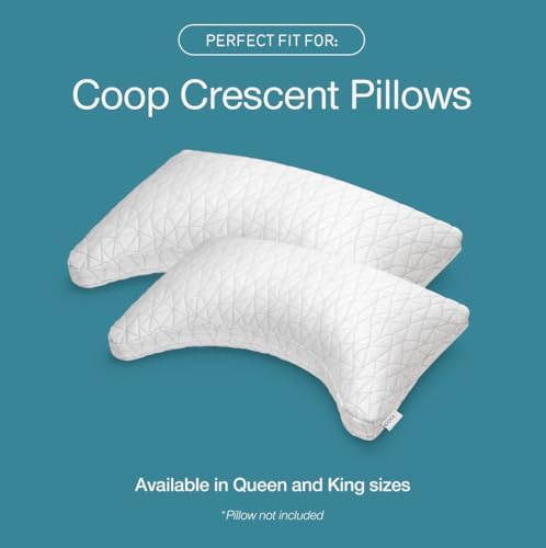Coop Home Goods Cool Side Crescent Pillowcase, King Size Cooling Pillow Case - Image 5