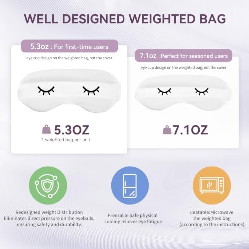 Lyocell Weighted Sleep Eye Mask - Image 4