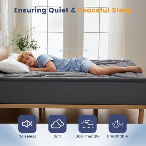 Waterproof Twin Mattress Pad, Noiseless Mattress Protector Twin Size - Image 5