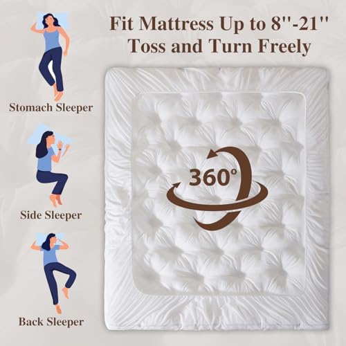 WhatsBedding 5 Inch Memory Foam Mattress Topper - Image 6