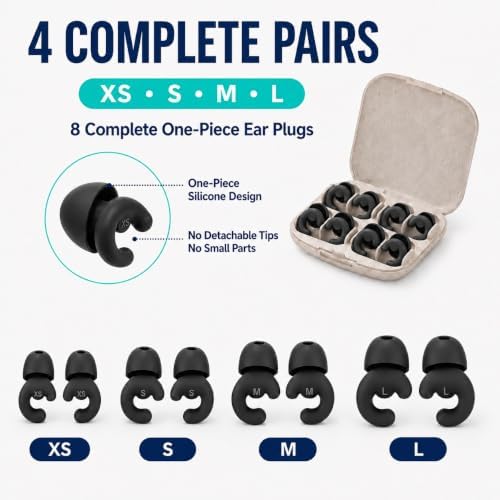 Noise Cancelling Ear Plugs Sleep 33dB NRR Side Sleep Small Ear - Image 2