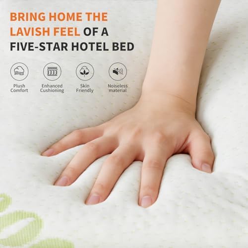 Sweetcrispy King Cooling Bamboo Mattress Topper - Image 3