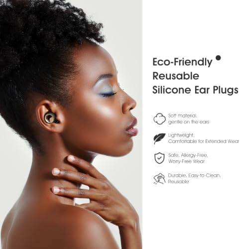 Ear Plugs for Sleeping, 45dB Silicone Ear Plugs for Noise Reduction, Reusable - Image 5