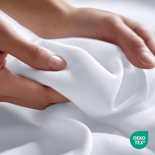 King Size Flat Sheet Only, Ultra Soft & Breathable Hotel Sheets - Image 4