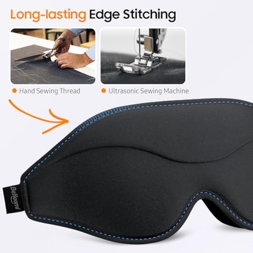 BeHoomi Sleep Mask, 2 Packs Premium Eye Mask - Image 4