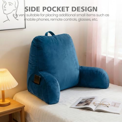 Reading Pillow with Adjustable Memory Foam, Adult Backrest with Arms, Back - Image 5