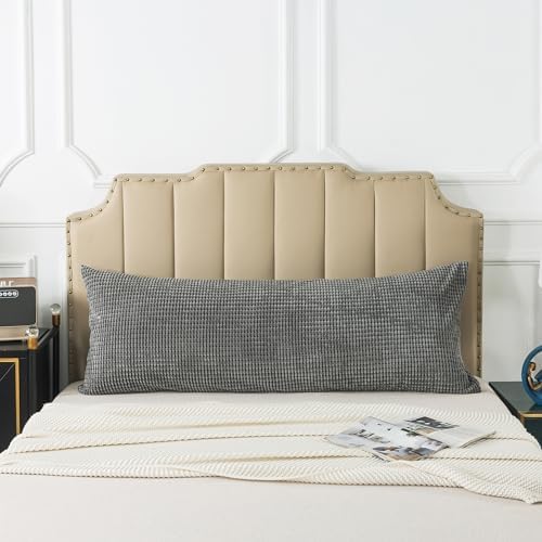 Pack of 1 Corduroy Soft Soild Body Pillow Covers Set Sofa Bedroom by KAIANG