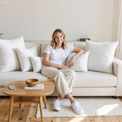 MIULEE 20x20 Inch Throw Pillow Insert - Image 5