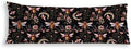 Vintage Moody Dark Floral Bumble Bee Moon Body Pillow Cover 20x54, Dark by Exqcom