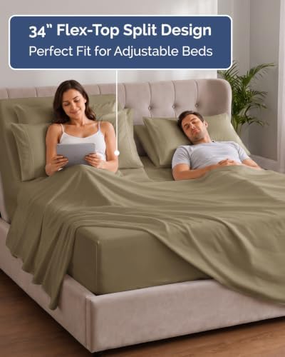 Extra Deep Flex Top Split Head King Sheet Set - Image 3