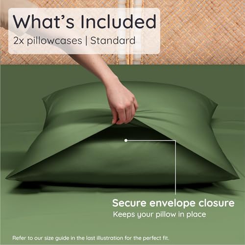 Bambaw 100% Viscose Derived from Bamboo Pillowcases Standard Size – Set of 2 - Image 2