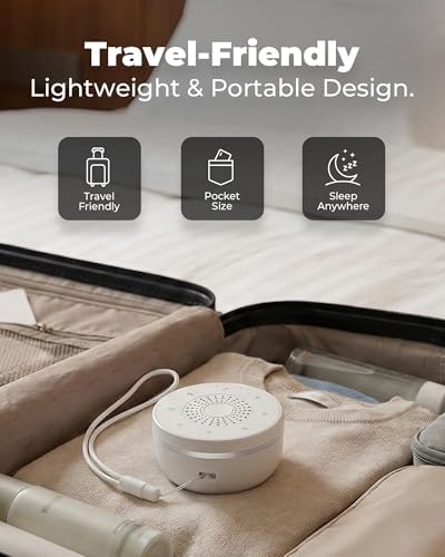 White Noise Sound Machine for Sleep, Portable White Noise Sound Machine - Image 5