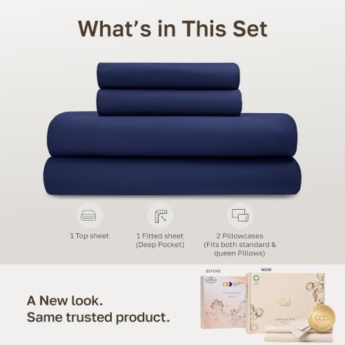 California Design Den 100% Organic Cotton Bed Sheets Queen Size - Image 3