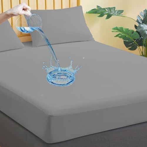 Waterproof Mattress Protector King Size, Breathable Mattress Cover, Fitted Deep by JamRest