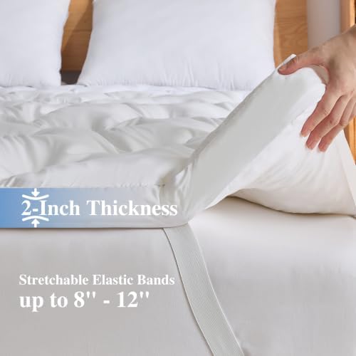 WhatsBedding 2 Inch Memory Foam Mattress Topper Full Size - Image 2