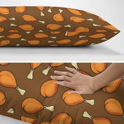 Chicken Legs Body Pillow Pillowcase Fried Chicken Legs Long Body Pillow Cover - Image 4