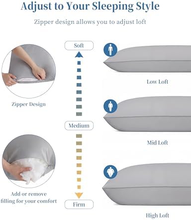 YZ HOME Full Body Pillow Insert -Large Long Bed Pillow - Image 5