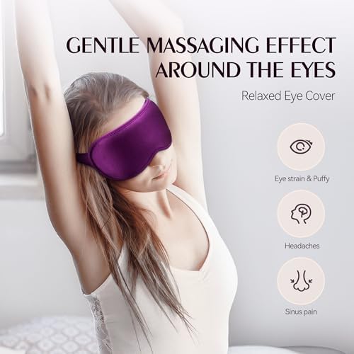 Weighted Sleeping Mask for Women Men 3D Contoured Eye Masks for Sleep - Image 3