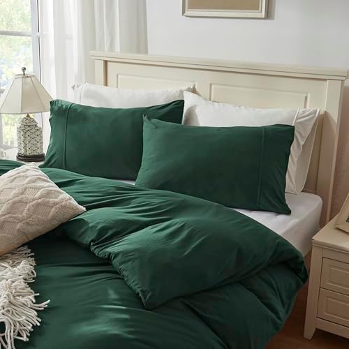 H HOUSEHOLD 100% Jersey Knit Cotton King Size Pillowcases Set of 2, Super Soft - Image 2