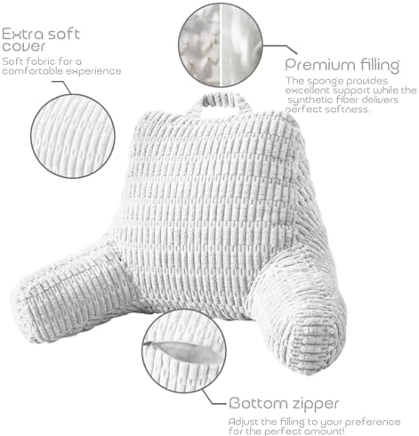 Reading Pillows for Sitting in Bed Adult, Back Rest Pillow for Sitting in Bed - Image 5