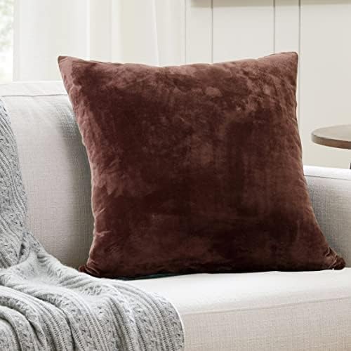 EVOLIVE Micromink Euro Sham Cover 26"x26", Hidden Zipper, 1 Pack by EVOLIVE