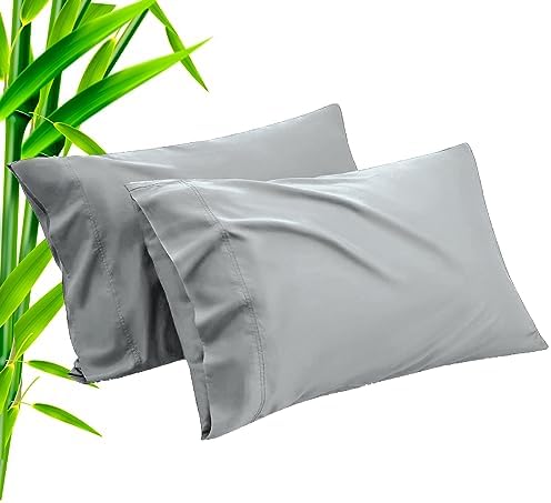 TELUS Pillow Cases King Size 2 Pack, Bamboo Rayon Cooling Pillowcases by TELUS