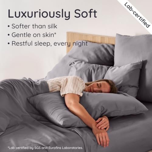 Bambaw 100% Viscose Derived from Bamboo Pillow Cases Queen Size Set of 2 - Image 4