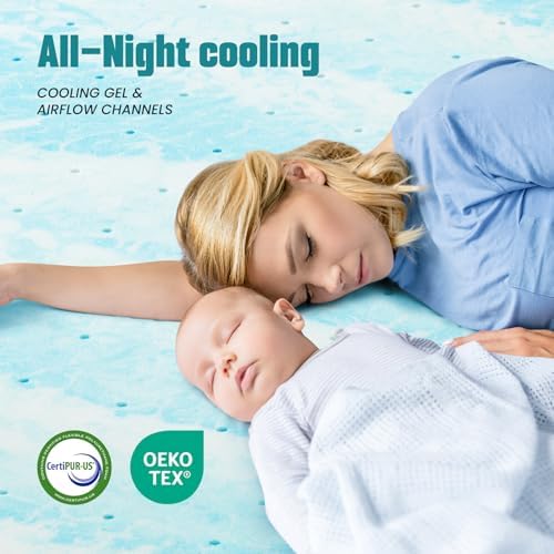 4 Inch Mattress Toppers Memory Foam Cooling Gel Infused - Image 5