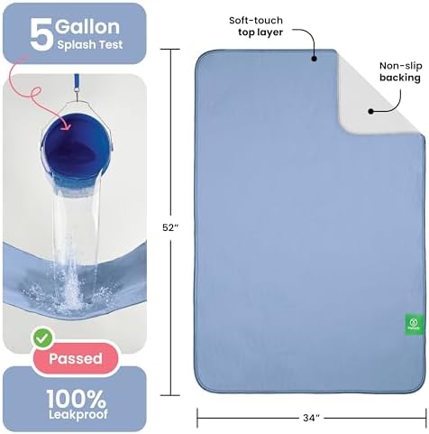 IMPROVIA® Washable Underpads, Heavy Absorbency Reusable Incontinence Pads - Image 3