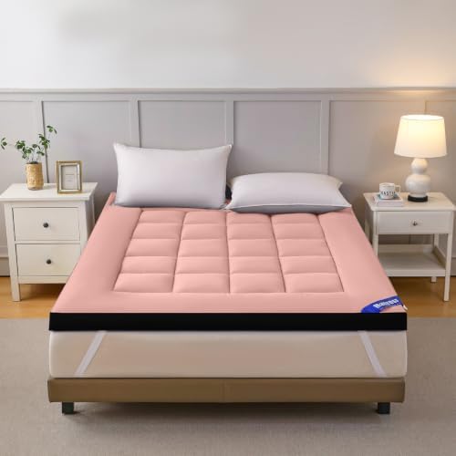 Shatex 2.5 inch Mattress Topper Queen, Extra Thick Fitted Bed Topper - Image 2