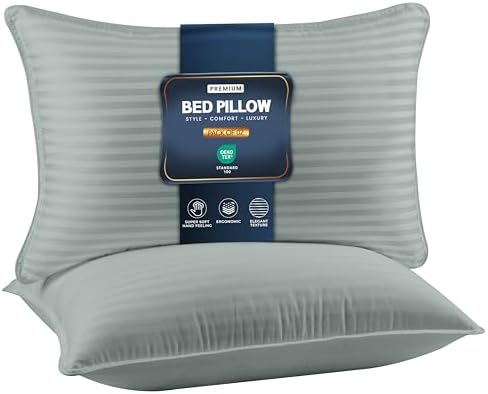 Utopia Bedding Bed Pillows for Sleeping Standard Size, Down Alternative Pillow by UTOPIABEDDING