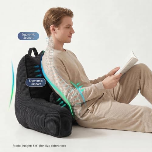 Patented Design Corduroy Bed Rest Pillow - Image 6