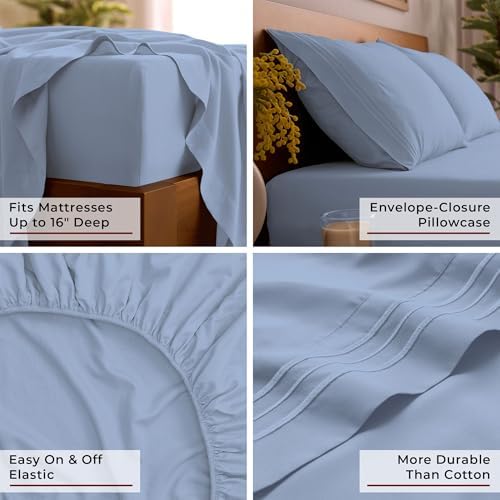 Mellanni Iconic 4-Piece, Ultra Soft Sheet Set - Image 5