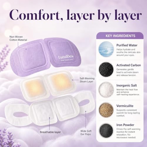 Steam Eye Mask, Self Heating Heated Eye Mask - Image 7