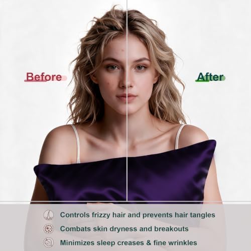 LYSHIN Silk Pillow Cases 2 Pack King Size - Image 4