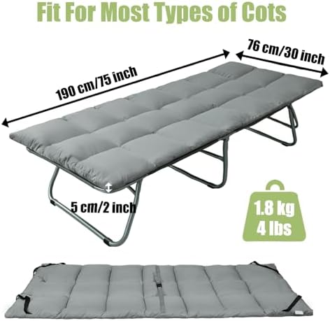 Tuphen Cot Mattress Pad-Cot Pads - Image 4