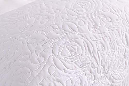 MarCielo 2-Piece Embroidered Pillow Shams, Decorative Microfiber Pillow Covers - Image 4