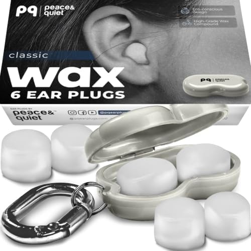 Peace&Quiet PQ Wax Ear Plugs for Sleep by PeaceQuiet