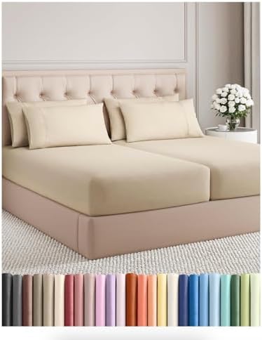 Split King 7 Piece Bed Sheet Set by CGKUnlimited