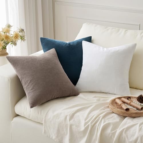 MIULEE White Chenille Couch Throw Pillow Covers - Image 5